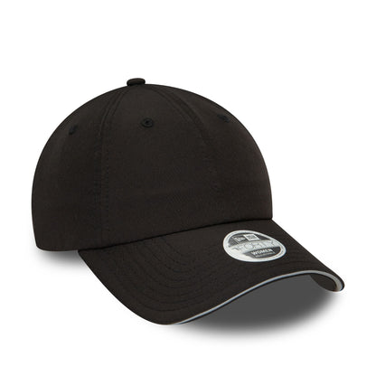 This is a New Era Womens Open Back Black 9FORTY Adjustable Cap 4