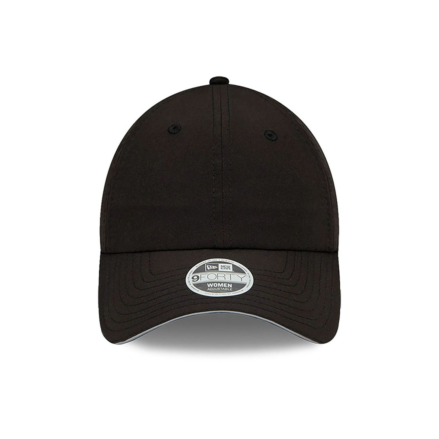 This is a New Era Womens Open Back Black 9FORTY Adjustable Cap 2