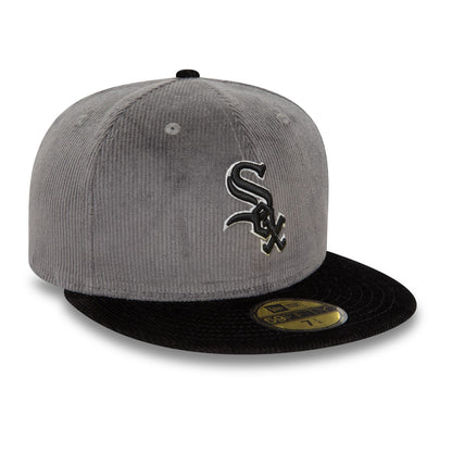 This is a Chicago White Sox MLB Cord Grey 59FIFTY Fitted Cap 1