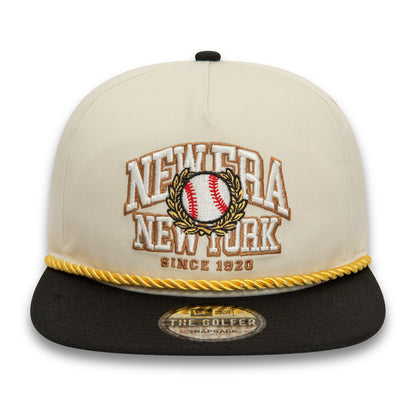 This is a New Era New World White Golfer Cap 2