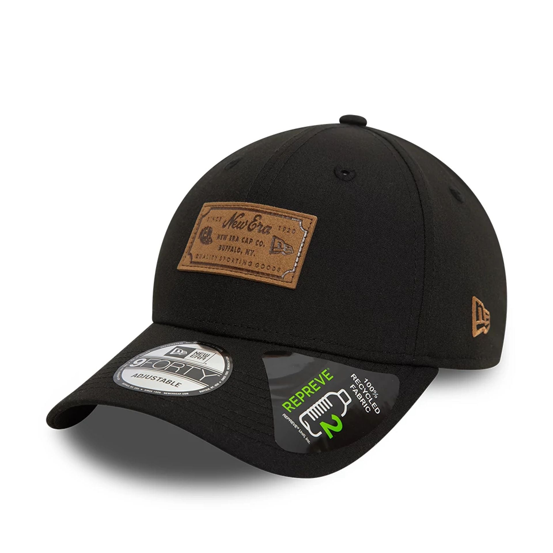 This is a Repreve  New Era New World Black 9FORTY Cap 1