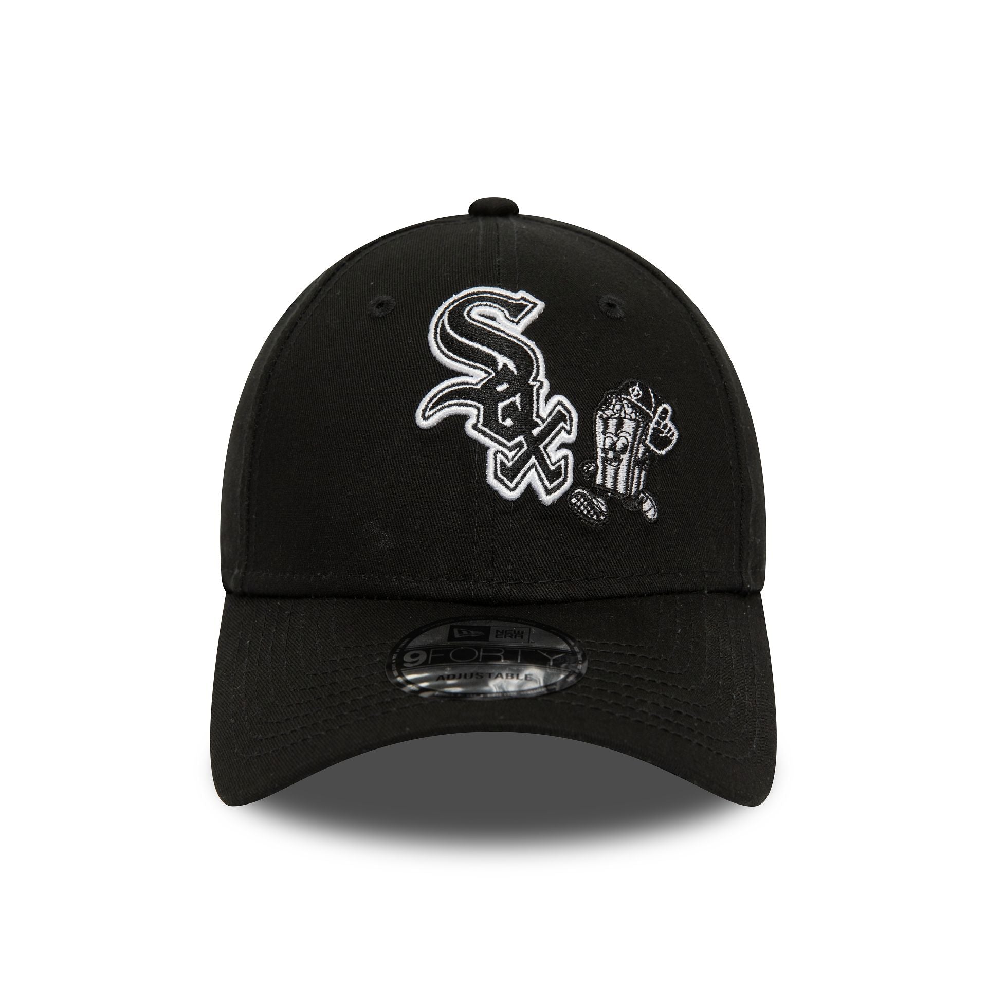 This is a Chicago White Sox Food Character Black 9FORTY Adjustable Cap 2