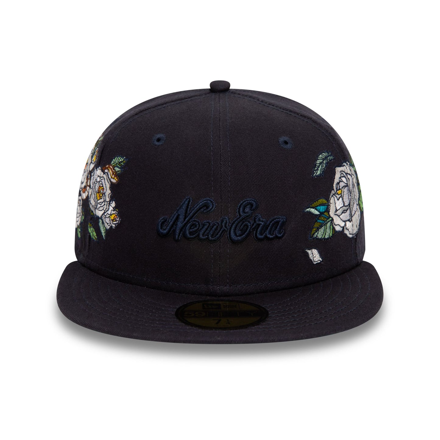 This is a New Era Flower Icon Navy 59FIFTY Fitted Cap 4