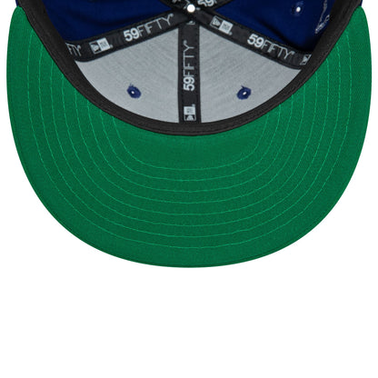 This is a LA Dodgers MLB Team Colour Blue 59FIFTY Fitted Cap 2