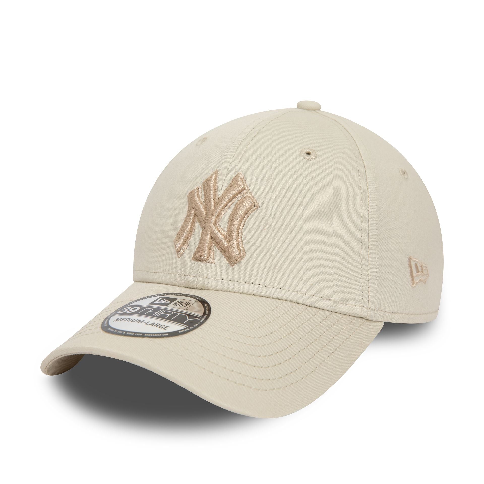 This is a New York Yankees MLB Outline Stone 39THIRTY Stretch Fit Cap 1