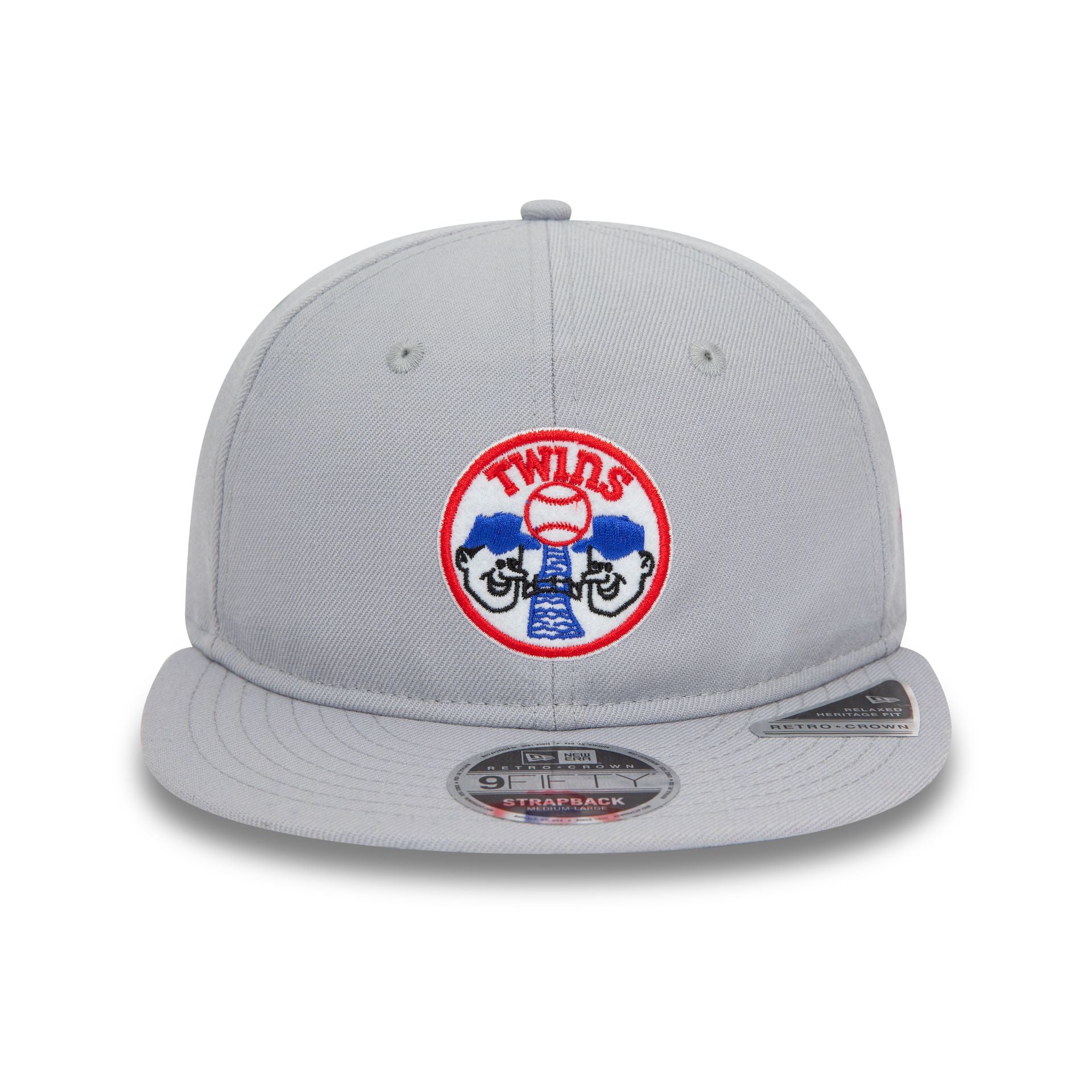 This is a Minnesota Twins MLB Retro Grey Retro Crown 9FIFTY Strapback Cap 2