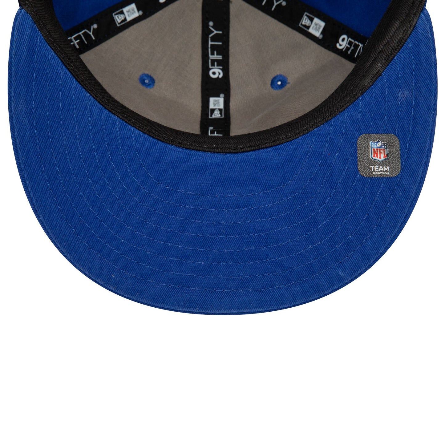 This is a New York Giants NFL Retro Blue Retro Crown 9FIFTY Snapback Cap 5