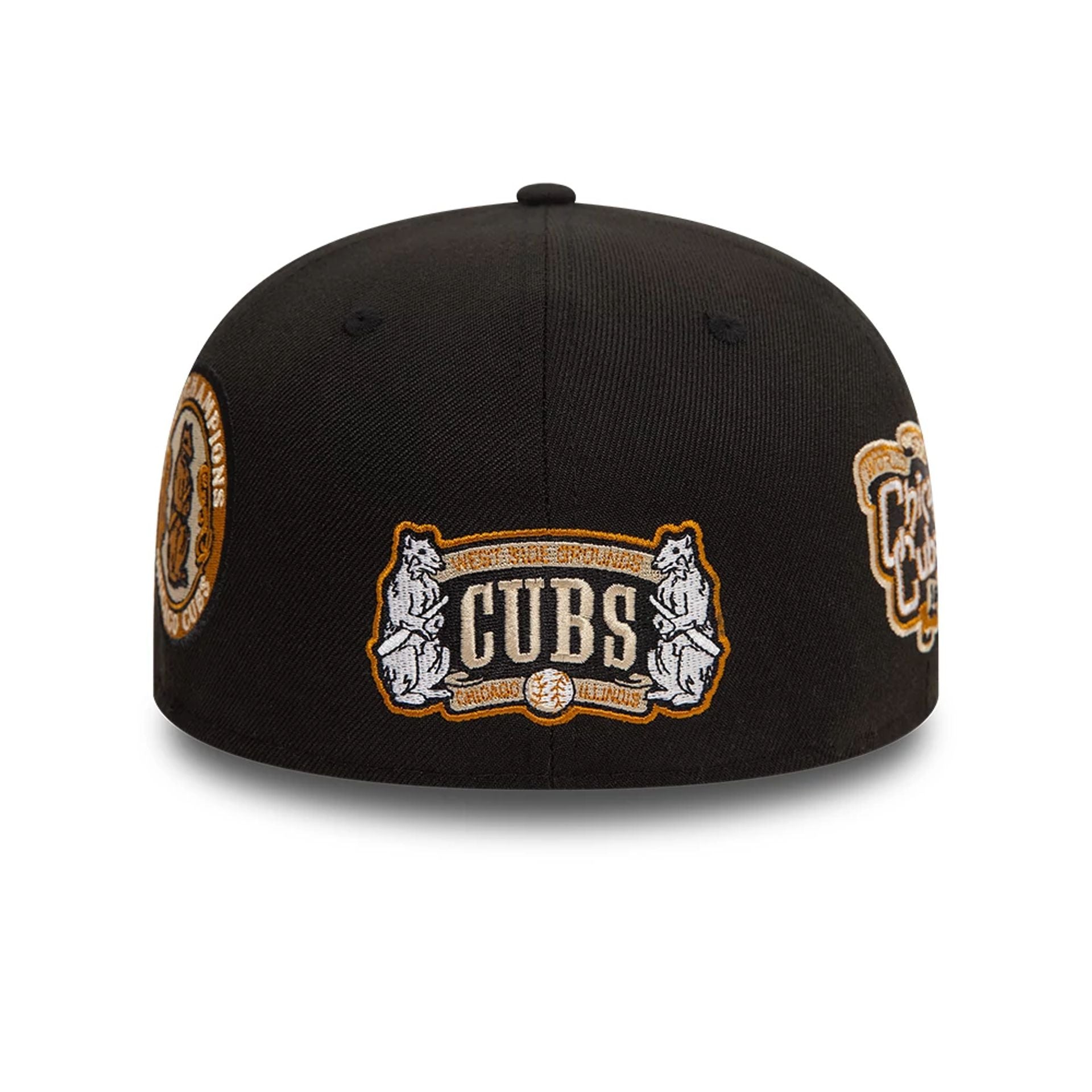 This is a Chicago Cubs MLB Cooperstown Black 59FIFTY Fitted Cap 4