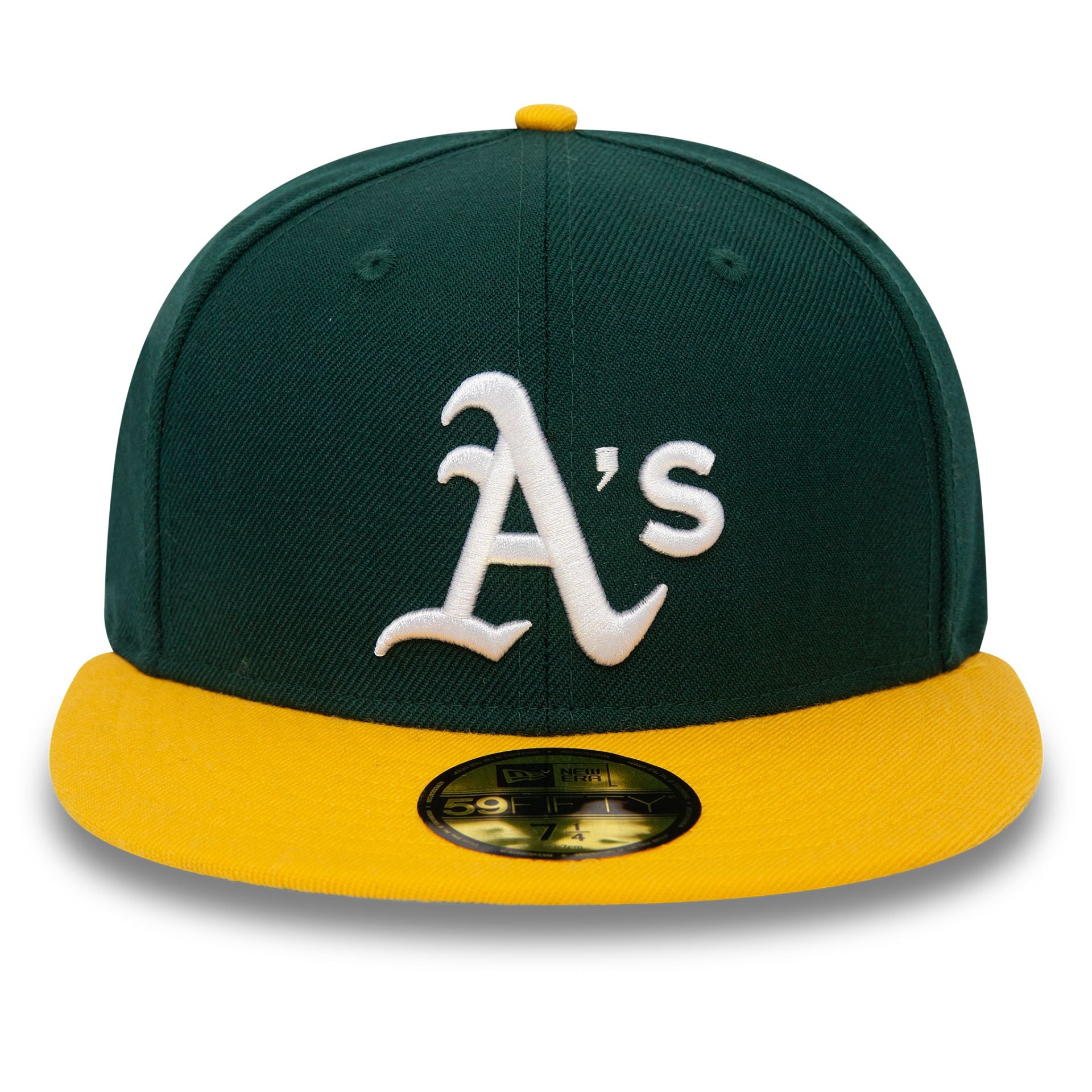 This is a Oakland Athletics MLB Icy Patch Green 59FIFTY Fitted Cap 2