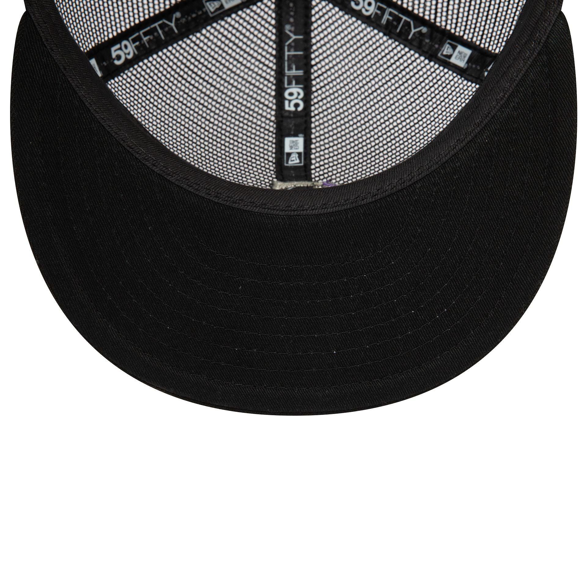 This is a Colorado Rockies MLB Mesh Patch Black 59FIFTY Fitted Cap 2