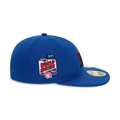 This is a Minnesota Twins MLB Cooperstown Pin Badge Blue 59FIFTY Retro Crown Fitted Cap 6