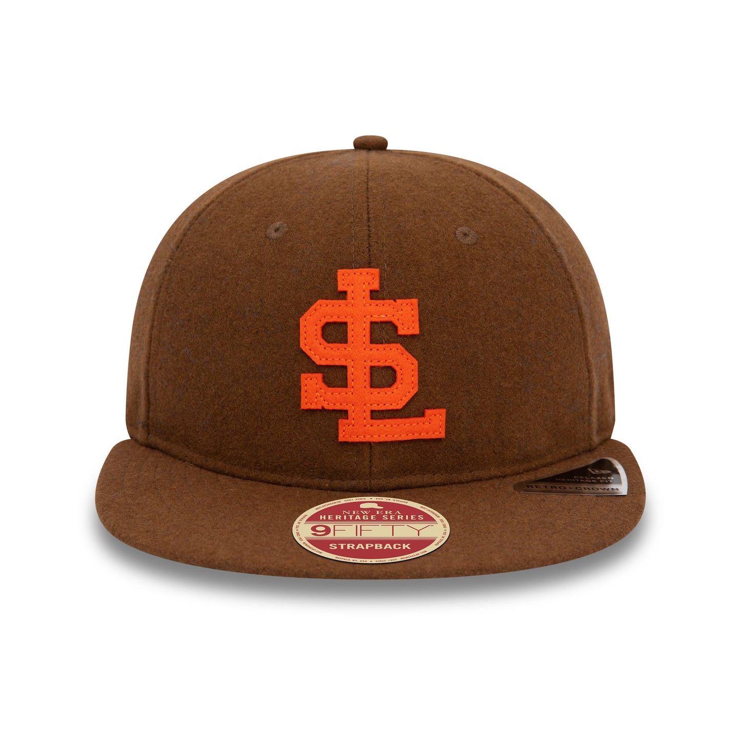 This is a St. Louis Browns Heritage Series Brown Retro Crown 9FIFTY Strapback Cap 2