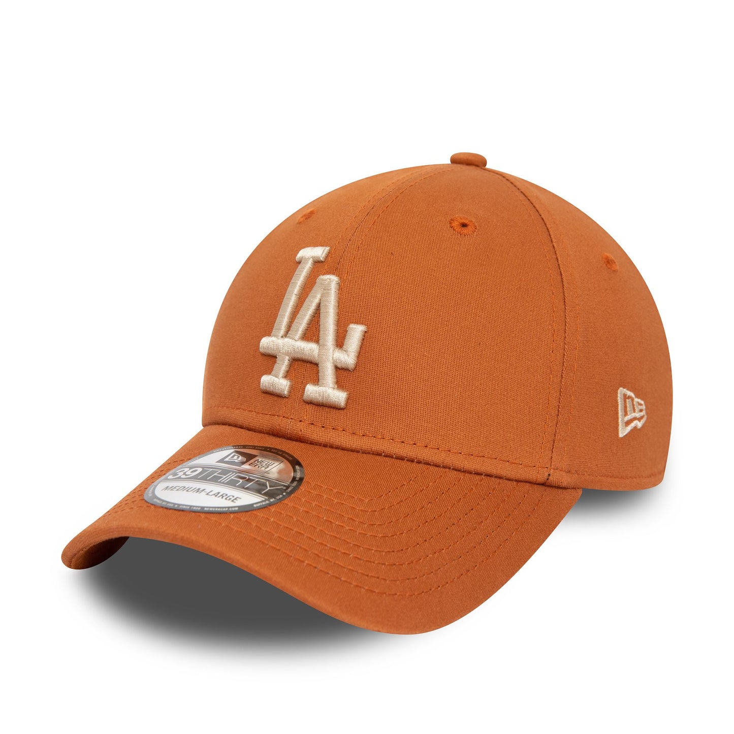 This is a LA Dodgers League Essential Brown 39THIRTY Stretch Fit Cap 4