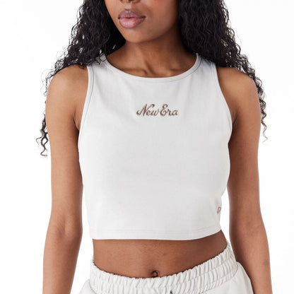 The Female model is wearing New Era Womens Stone Crop Tank Top 8