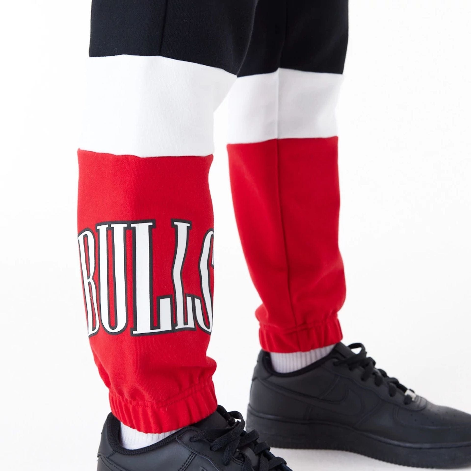 Red white and black joggers store