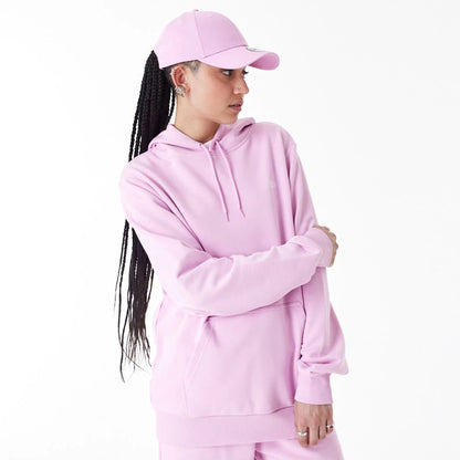 The Male model is wearing New Era Essential Pink Pullover Hoodie 8