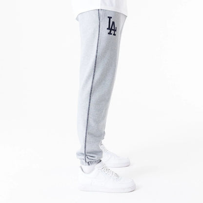 The Male model is wearing LA Dodgers MLB Lifestyle Grey Joggers 6