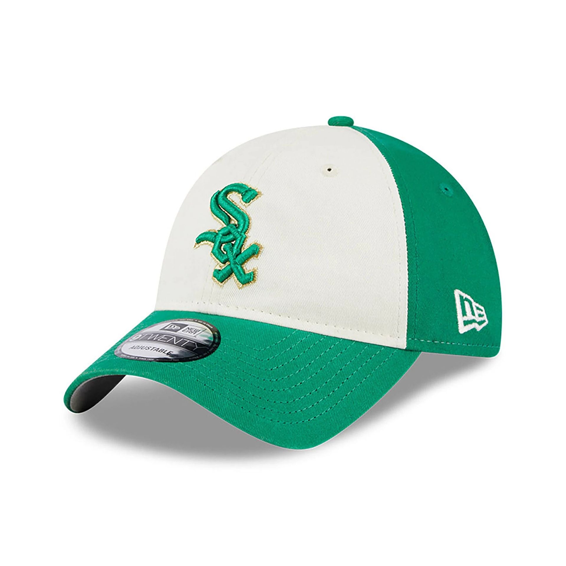 This is a Chicago White Sox St. Patrick's Day Green 9TWENTY Adjustable Cap 1