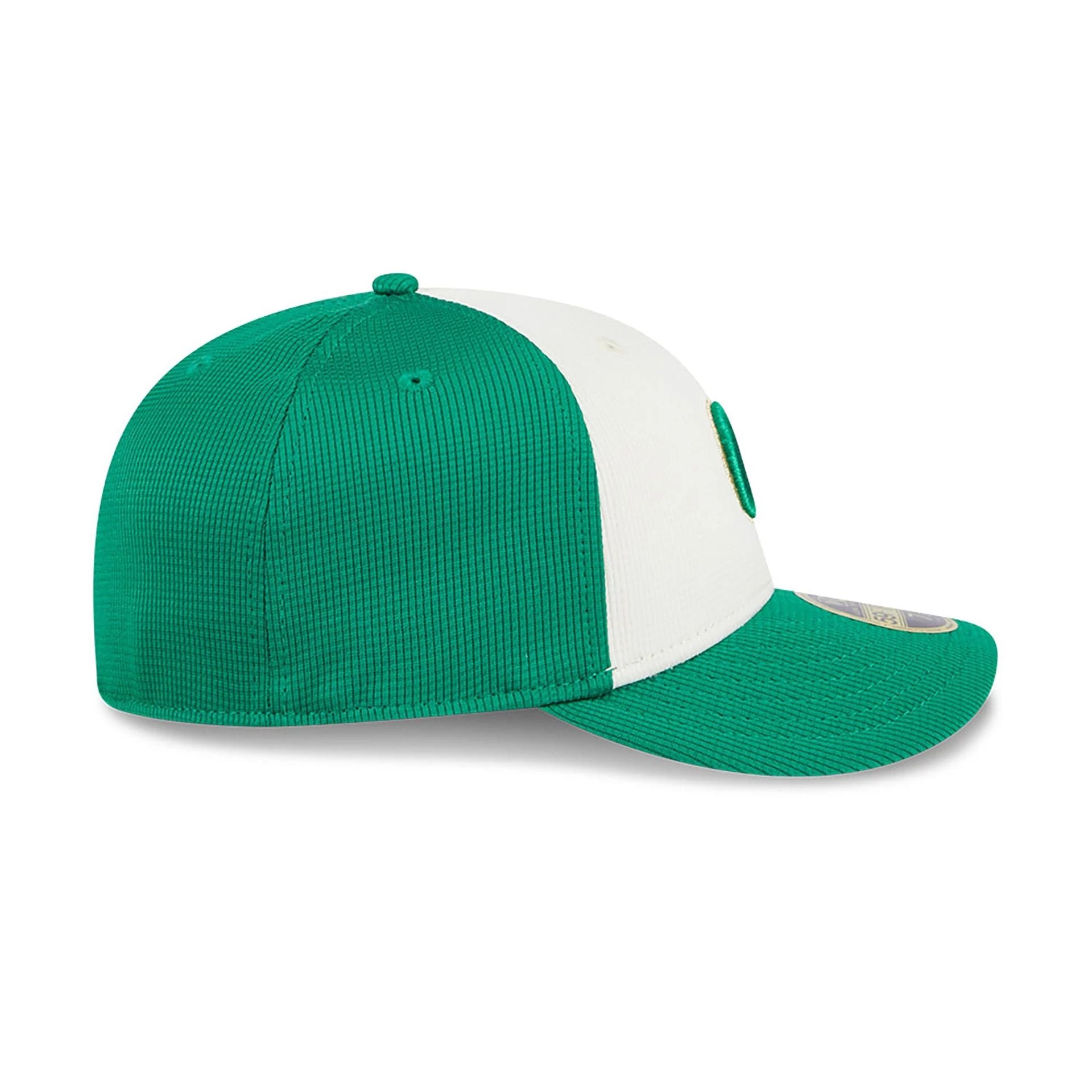 This is a Chicago Cubs St. Patrick's Day Green Low Profile 59FIFTY Fitted Cap 7