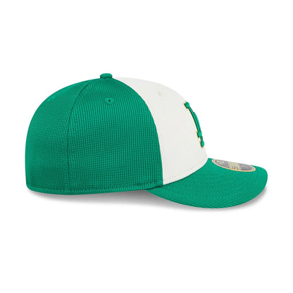 This is a LA Dodgers St. Patrick's Day Green Low Profile 59FIFTY Fitted Cap 6