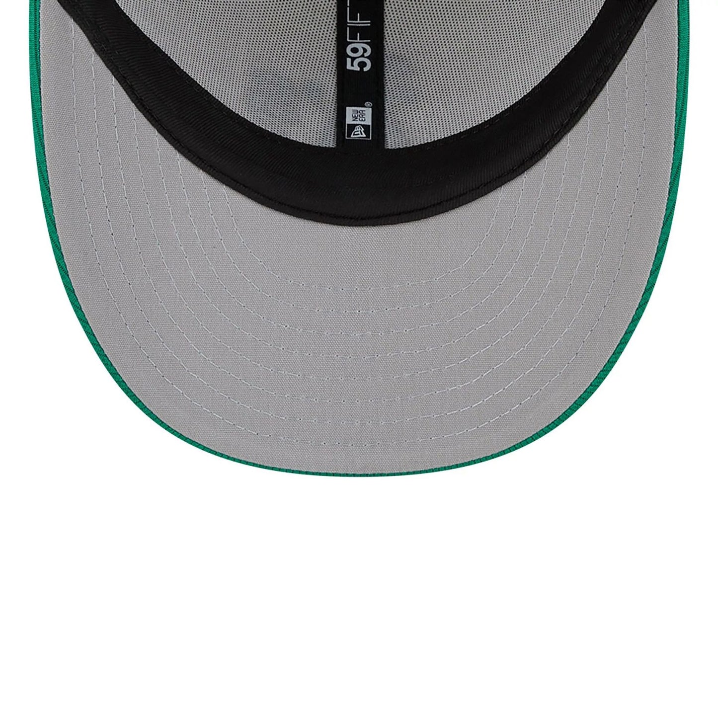 This is a Oakland Athletics St. Patricks Day Green Low Profile 59FIFTY Fitted Cap 2