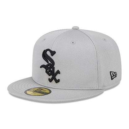 This is a Chicago White Sox Spring Training Light Grey 59FIFTY Fitted Cap 1