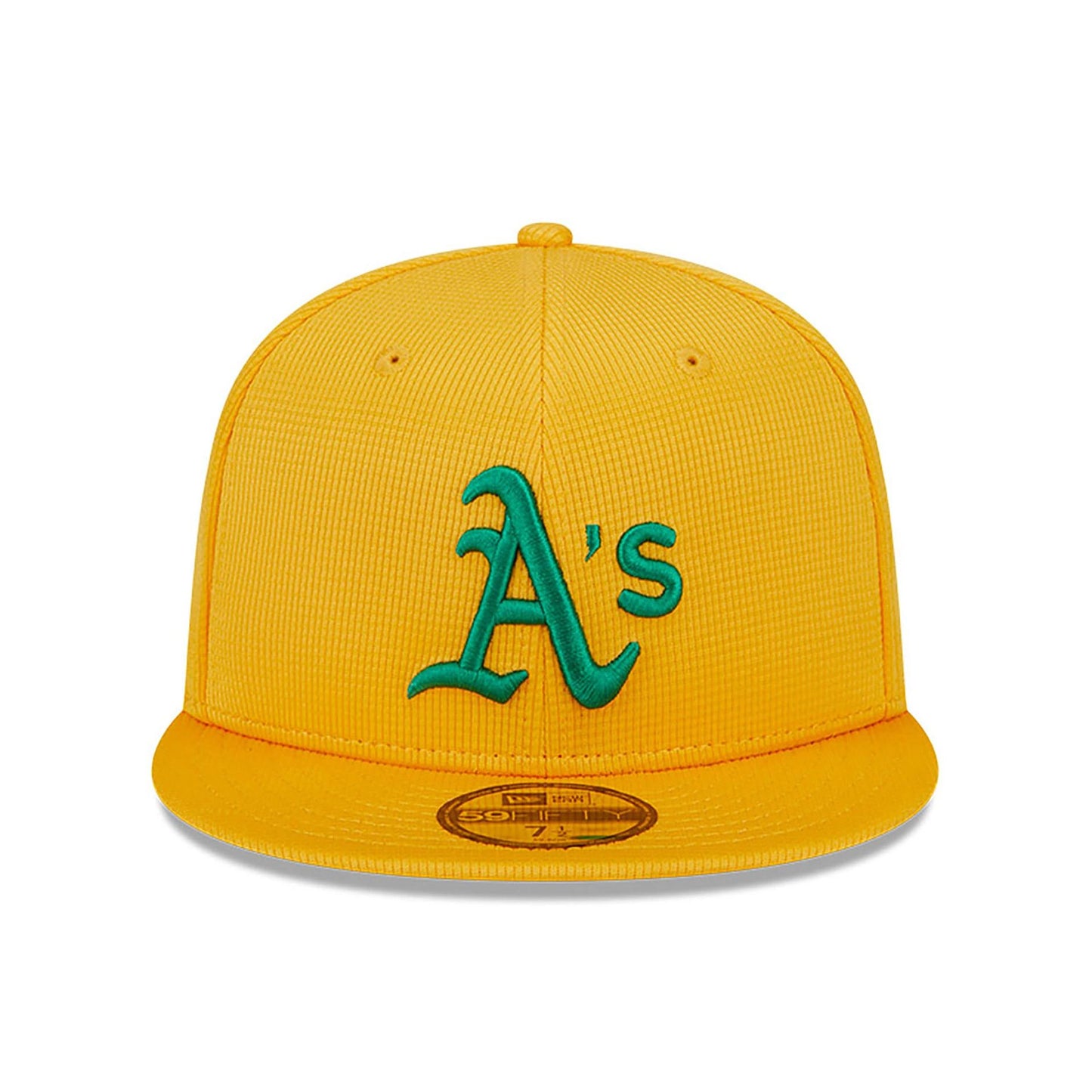 This is a Oakland Athletics Spring Training Yellow 59FIFTY Fitted Cap 4