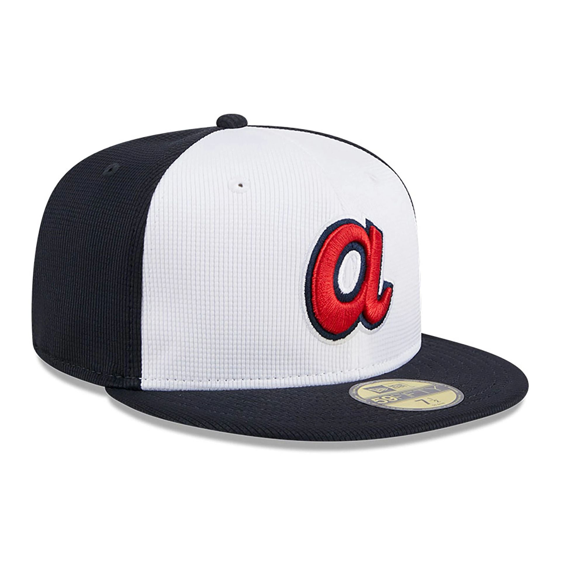 This is a Atlanta Braves MLB Batting Practice Navy 59FIFTY Fitted Cap 4