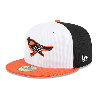 This is a Baltimore Orioles MLB Batting Practice Black 59FIFTY Fitted Cap 1