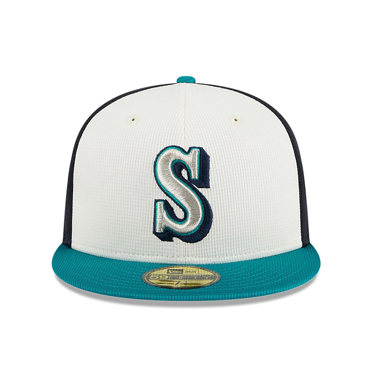 This is a Seattle Mariners MLB Batting Practice Navy 59FIFTY Fitted Cap 3