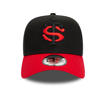 This is a Stade Toulousain Youth Core Black E-Frame Trucker Cap 2