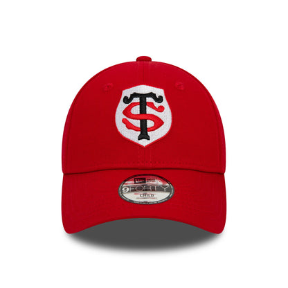 This is a Stade Toulousain Child Team Logo Red 9FORTY Adjustable Cap 3