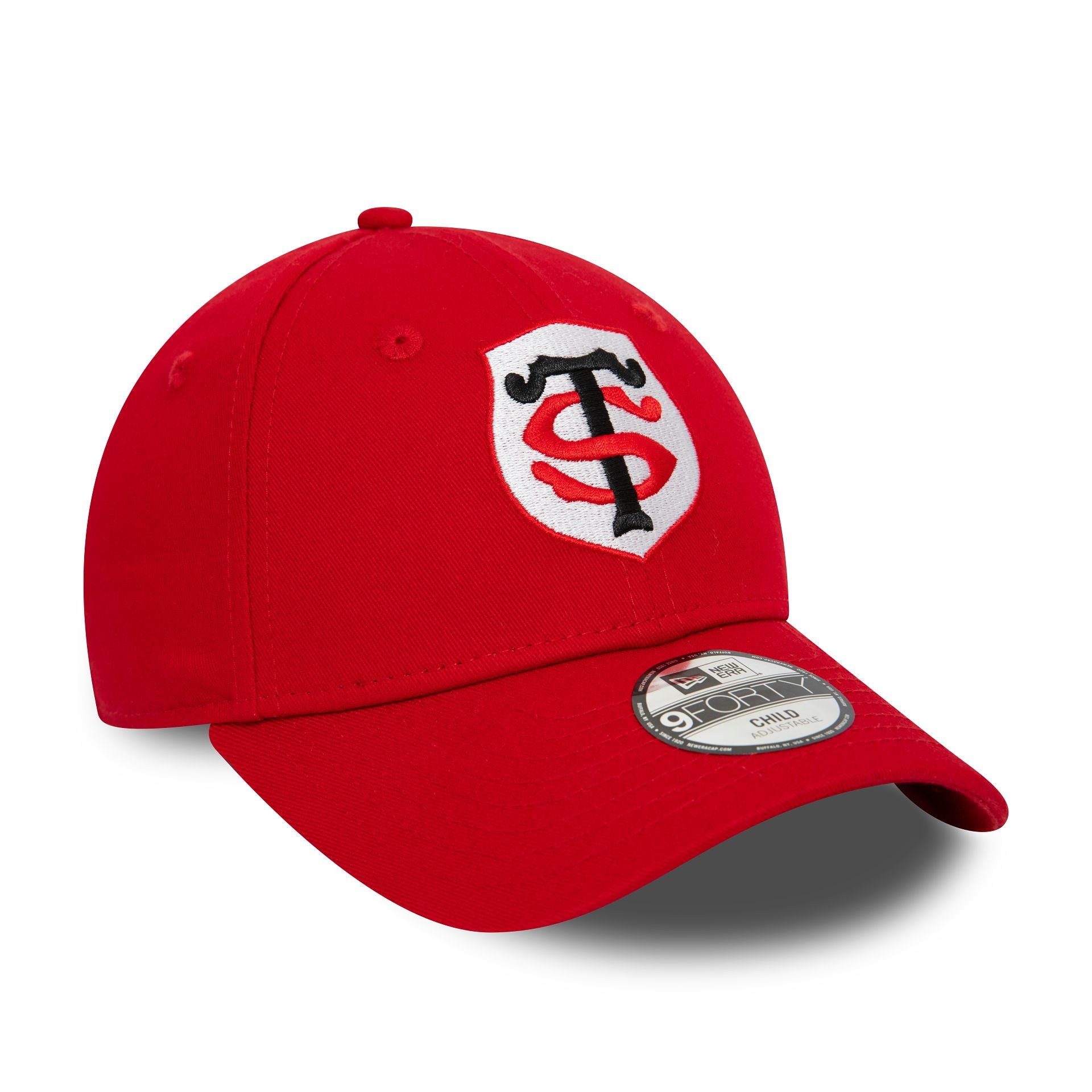 This is a Stade Toulousain Child Team Logo Red 9FORTY Adjustable Cap 4