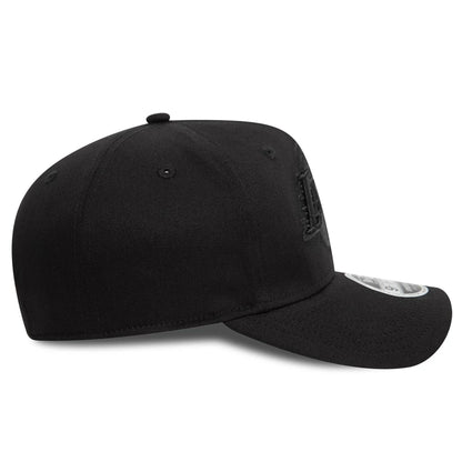 This is a LA Lakers Black On Black 9FIFTY Stretch Snap Cap 7