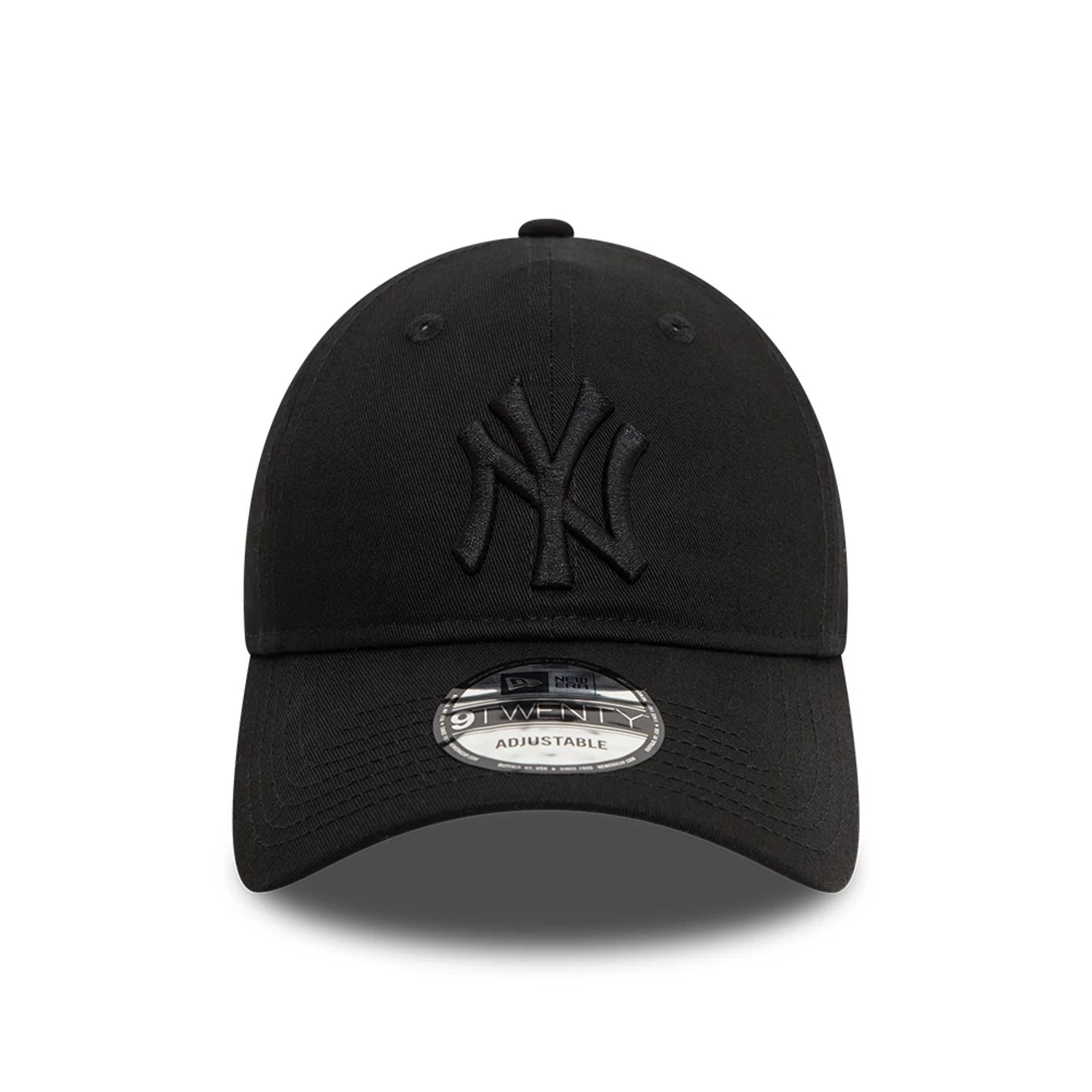 This is a New York Yankees League Essential Black On Black 9TWENTY Adjustable Cap 5