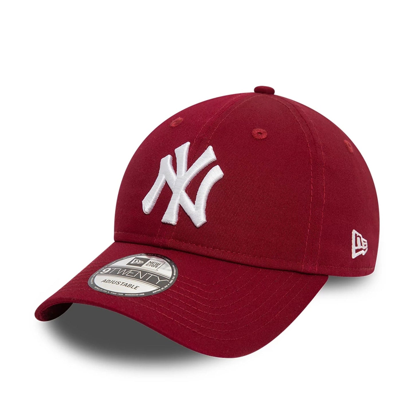 This is a New York Yankees League Essential Dark Red 9TWENTY Adjustable Cap 1