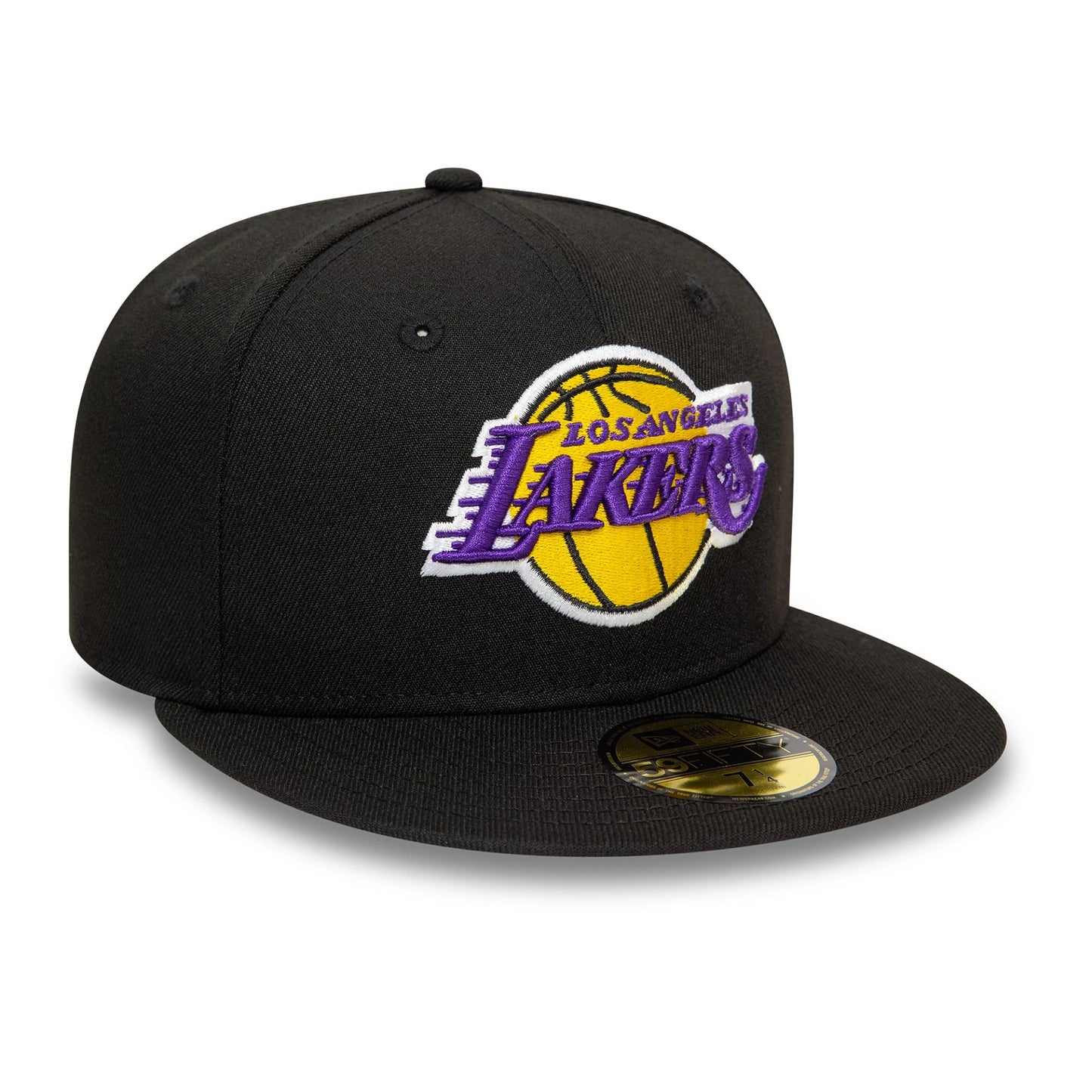 This is a LA Lakers NBA Essential Black 59FIFTY Fitted Cap 4