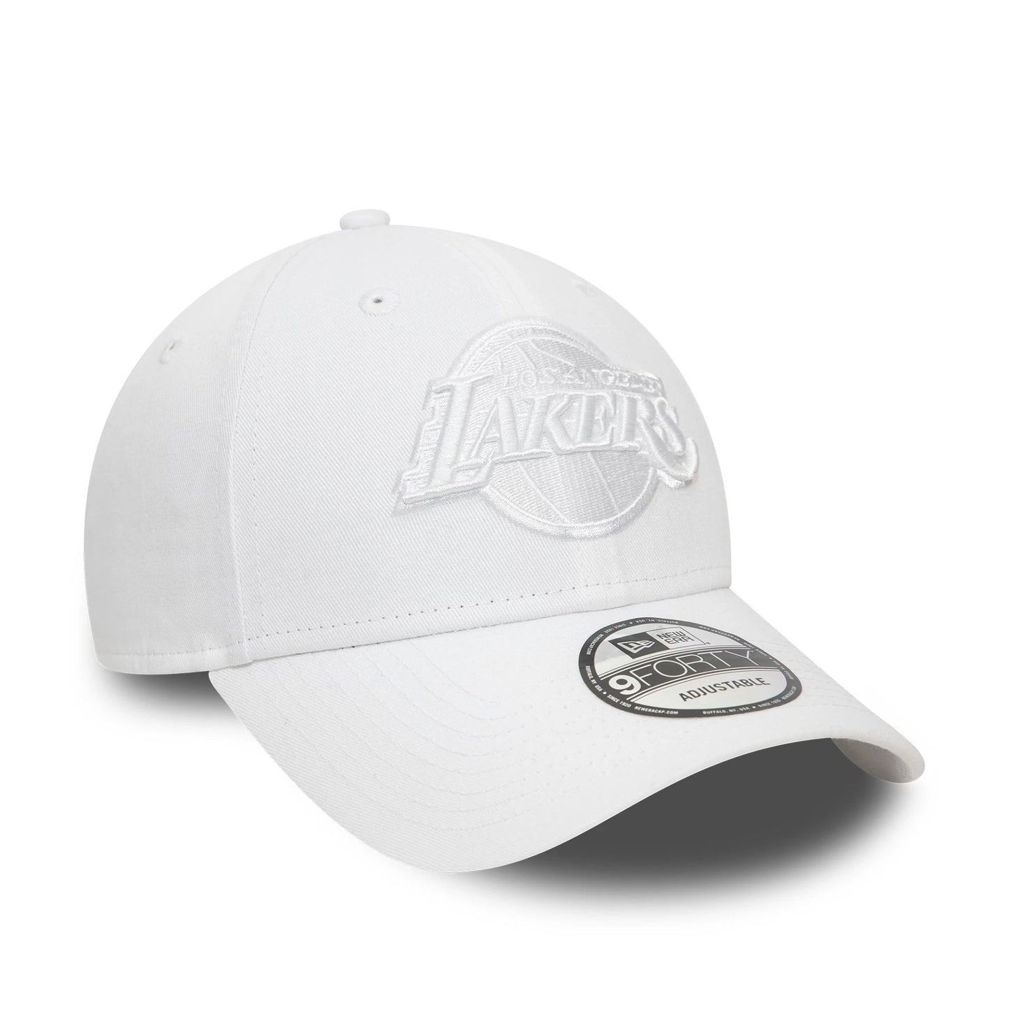 This is a LA Lakers NBA Essential White 9FORTY Adjustable Cap 4