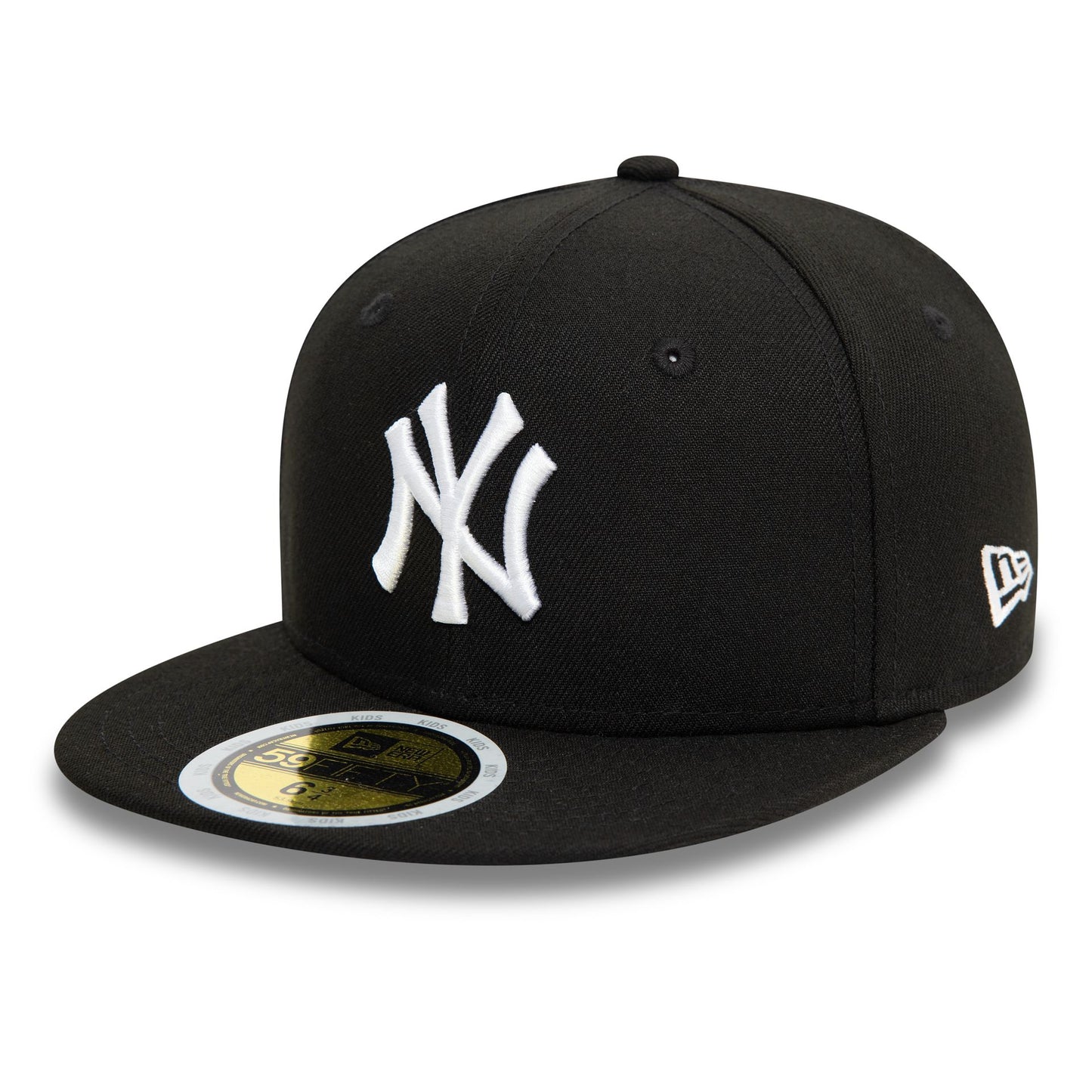 This is a New York Yankees Youth Black 59FIFTY Fitted Cap 1