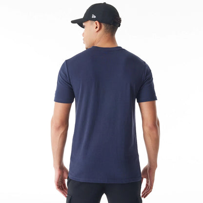 The Male model is wearing New York Yankees MLB Batting Practice Navy T-Shirt 3