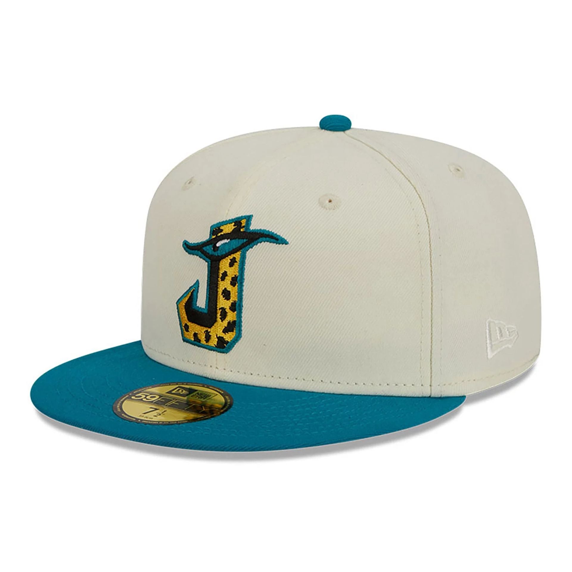 This is a Jacksonville Jaguars NFL City Originals White 59FIFTY Fitted Cap 1