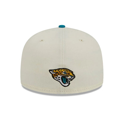 This is a Jacksonville Jaguars NFL City Originals White 59FIFTY Fitted Cap 3