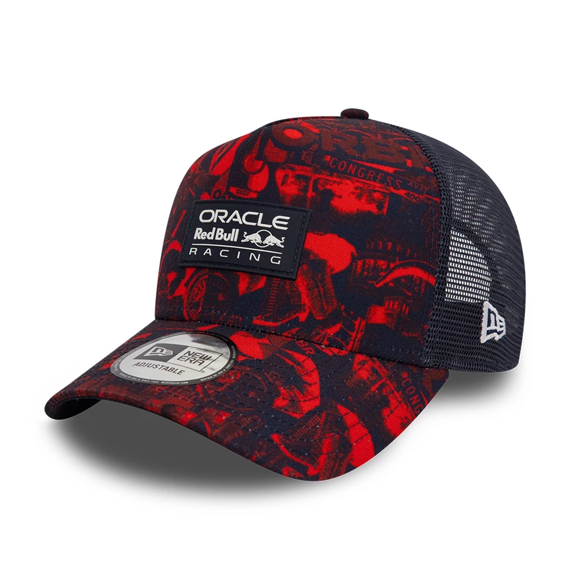 This is a Red Bull Racing Austin Dark Blue E-Frame Trucker Cap 1