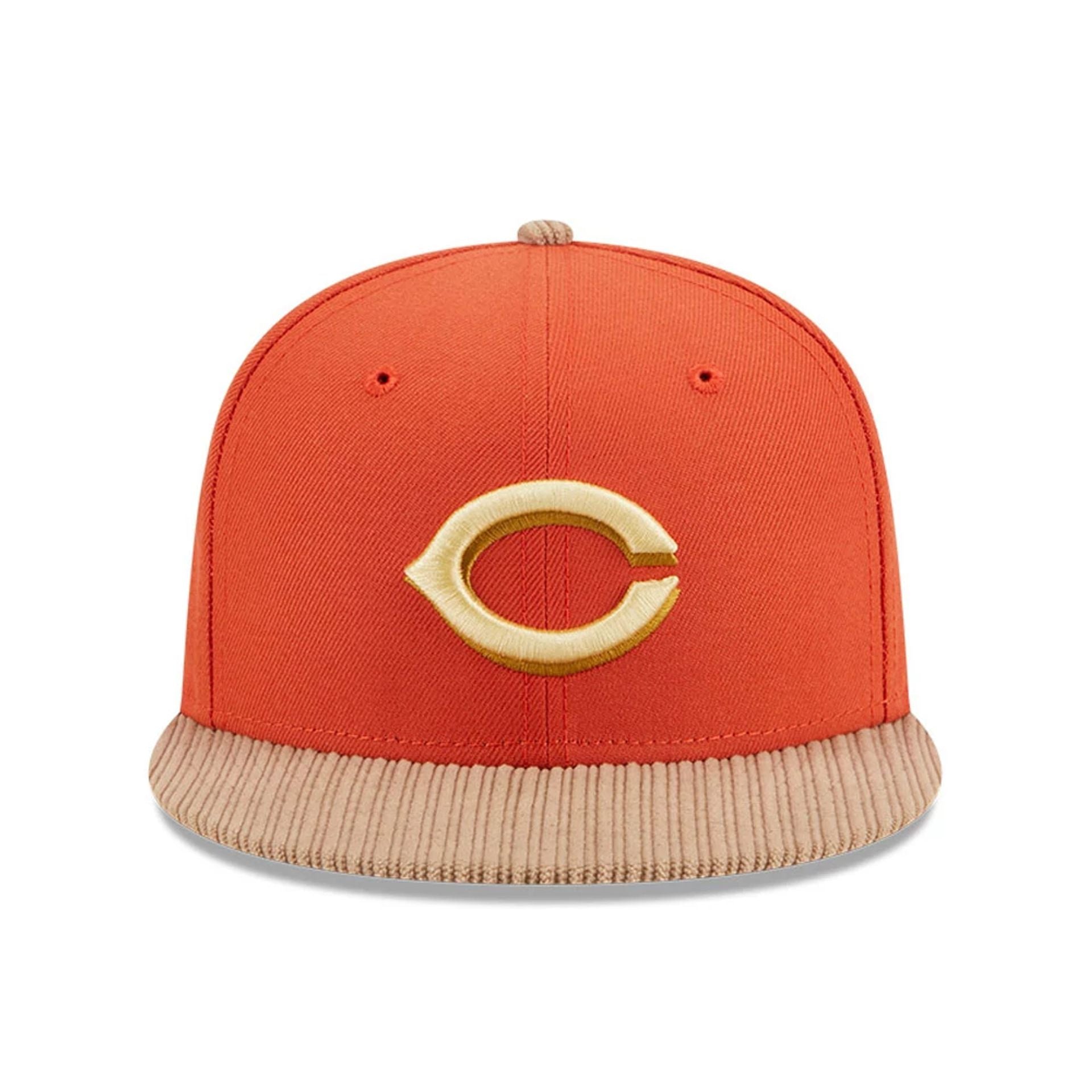 This is a Cincinnati Reds MLB Autumn Wheat Dark Orange 9FIFTY Snapback Cap 7