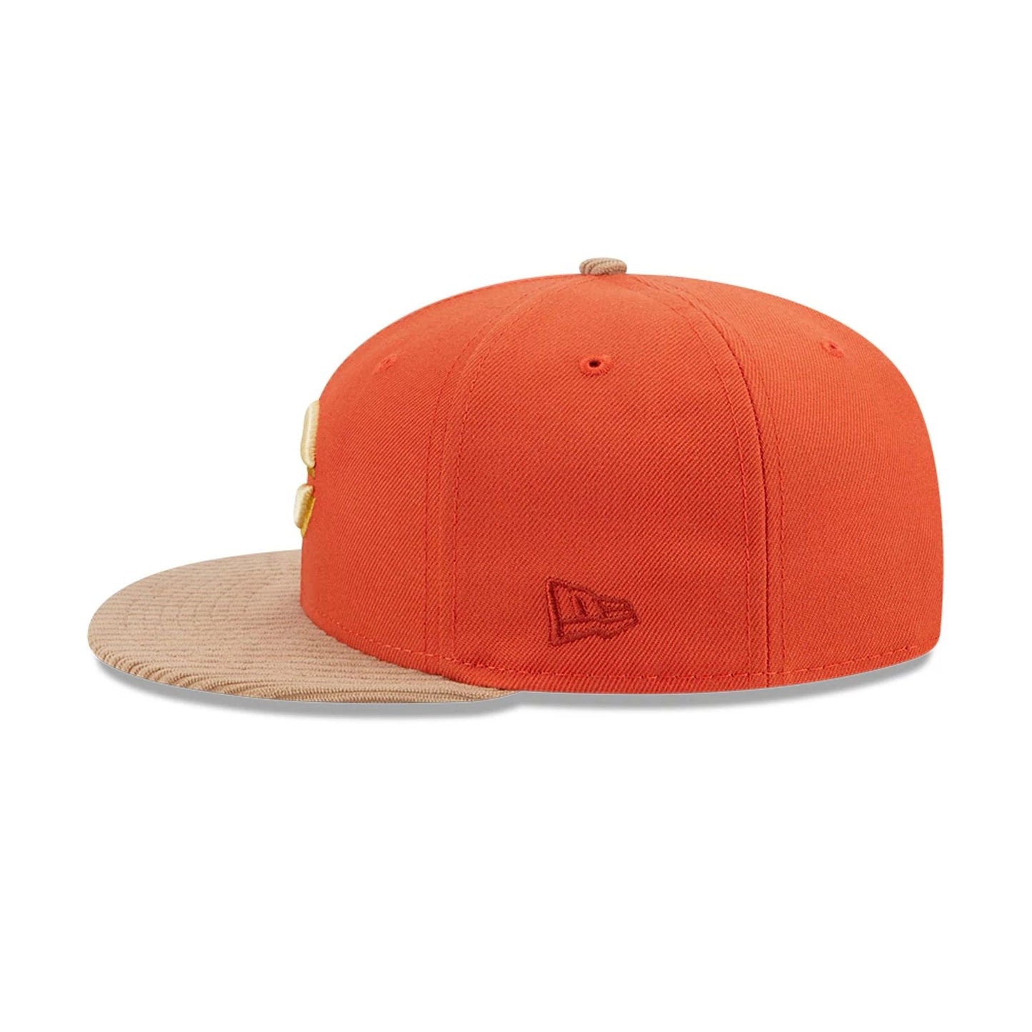 This is a Cincinnati Reds MLB Autumn Wheat Dark Orange 9FIFTY Snapback Cap 3