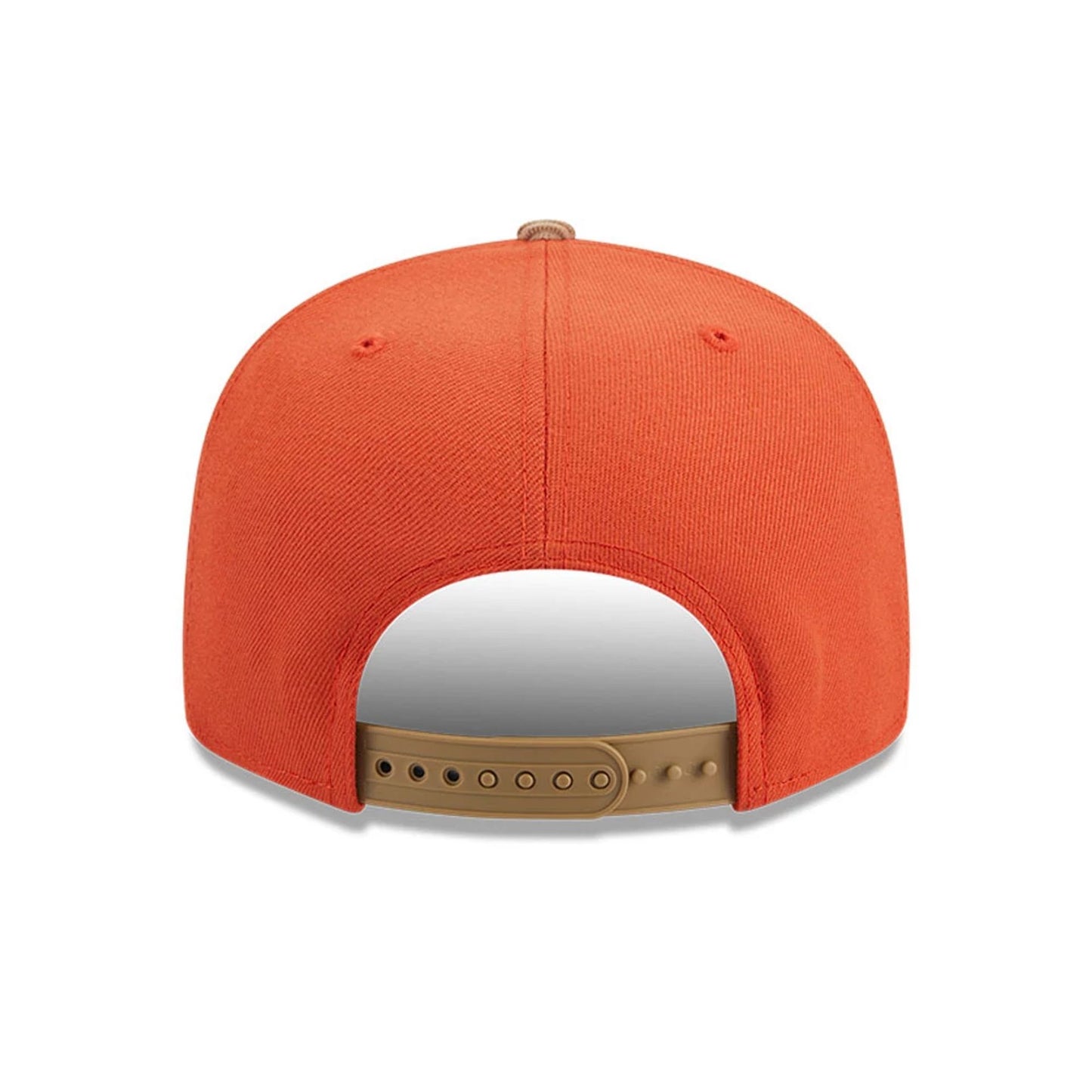 This is a Cleveland Guardians MLB Autumn Wheat Dark Orange 9FIFTY Snapback Cap 6