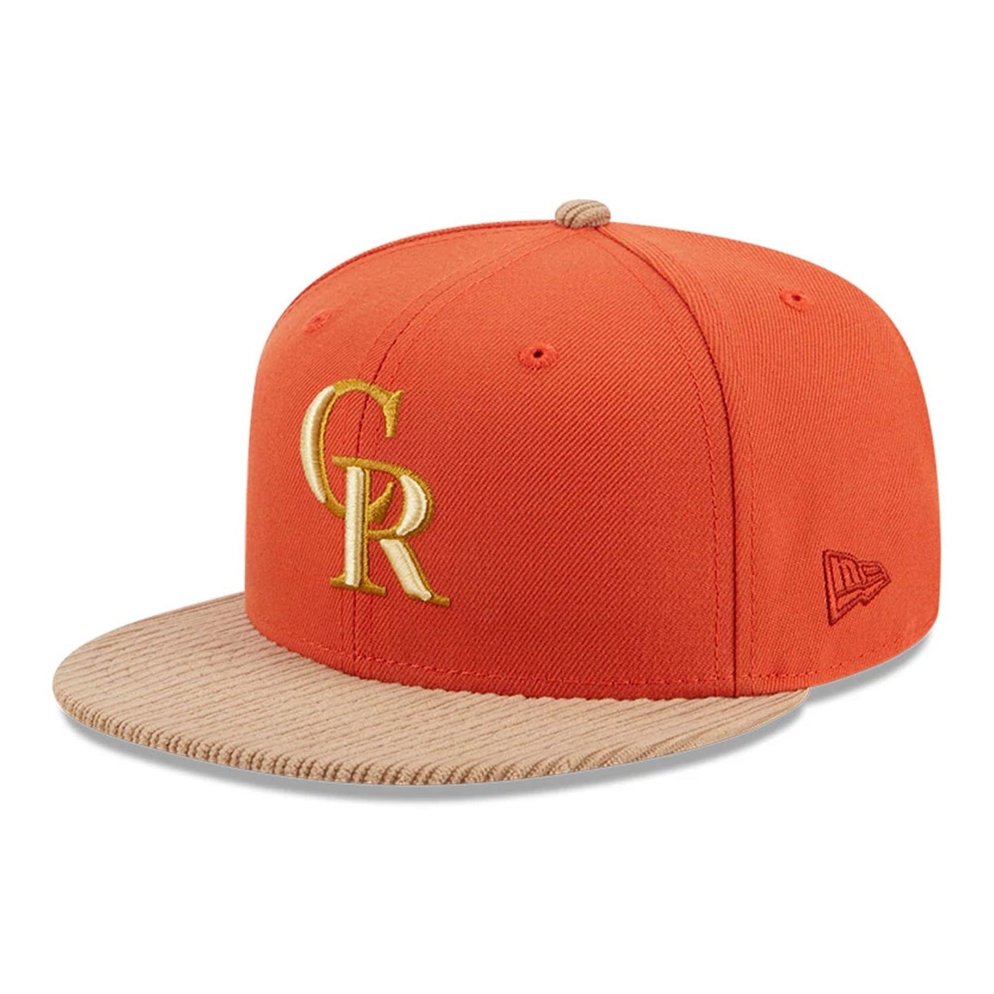 This is a Colorado Rockies MLB Autumn Wheat Dark Orange 9FIFTY Snapback Cap 1