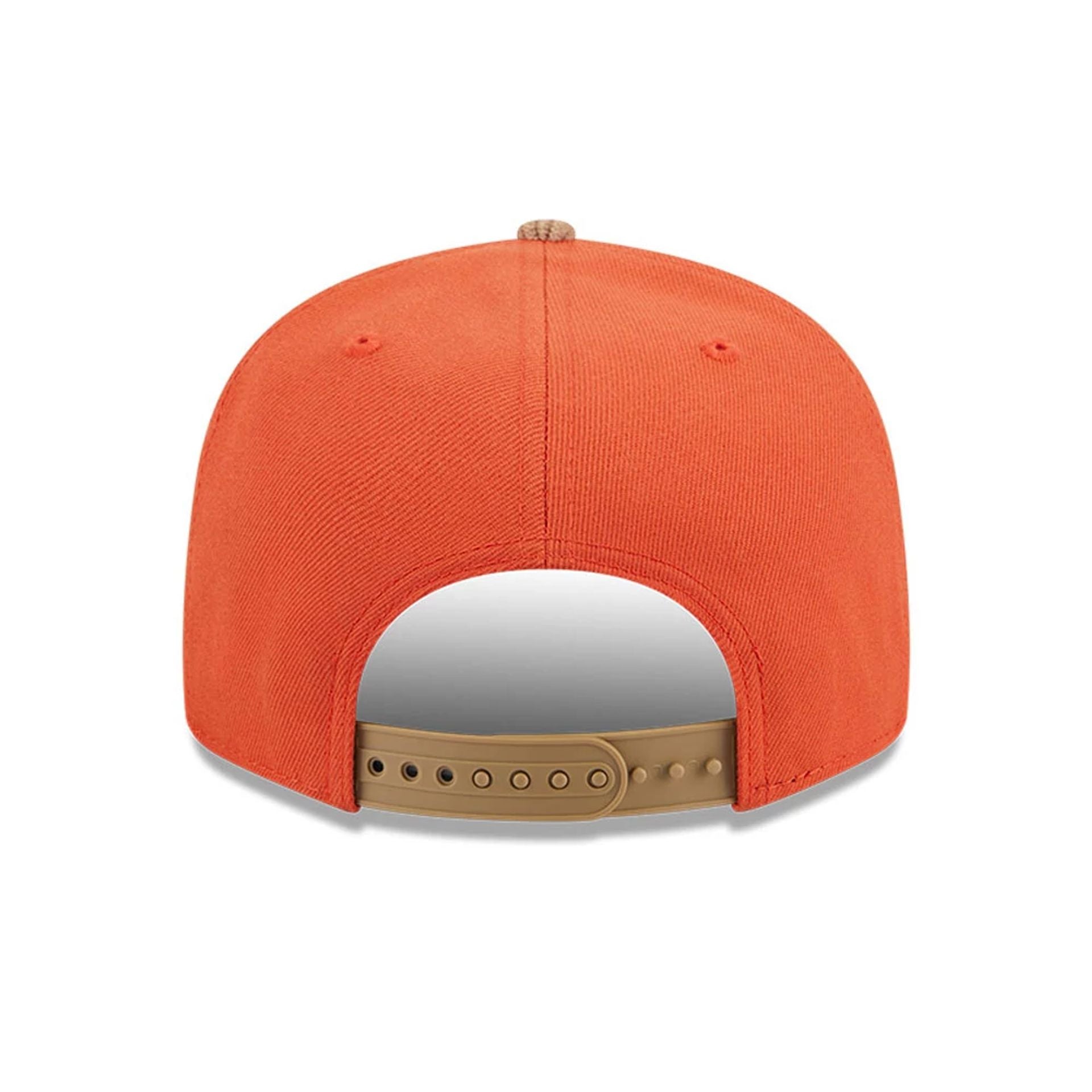 This is a Colorado Rockies MLB Autumn Wheat Dark Orange 9FIFTY Snapback Cap 6