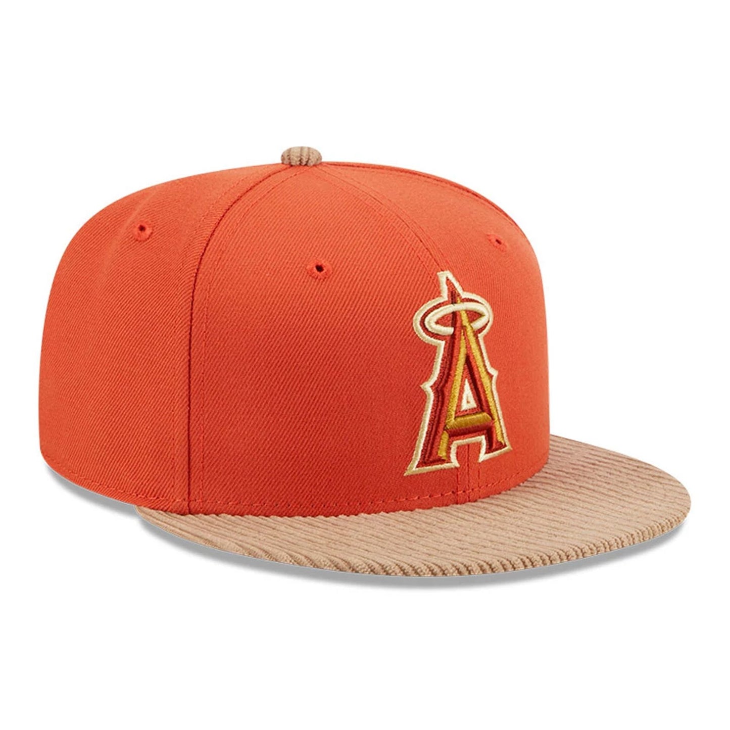 This is a LA Angels MLB Autumn Wheat Dark Orange 9FIFTY Snapback Cap 4