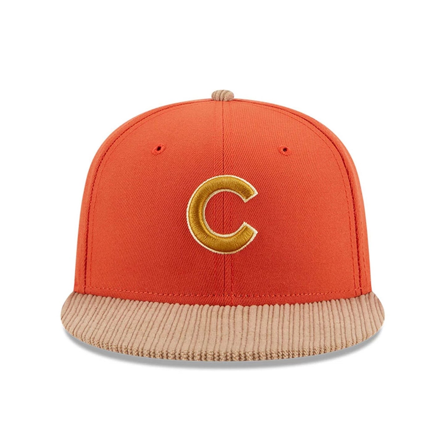 This is a Chicago Cubs MLB Autumn Wheat Dark Orange 9FIFTY Snapback Cap 3